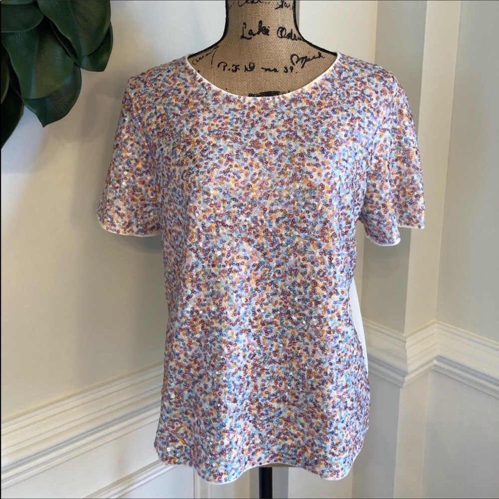 J. Crew Sequin T-Shirt